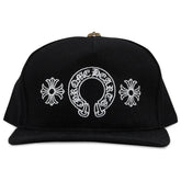 Chrome Hearts Horseshoe Denim Baseball Hat Black