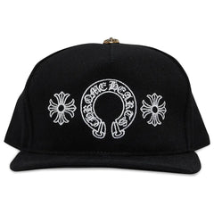 Chrome Hearts Horseshoe Denim Baseball Hat Black