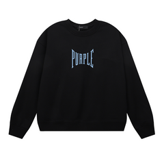 Purple Men's Long-Sleeve T-shirt Sweatshirt 1156