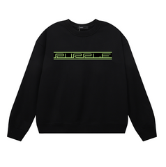 Purple Men's Long-Sleeve T-shirt Sweatshirt 1131