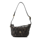 Nappa Matelasse Pouch Sabbia Caffe
