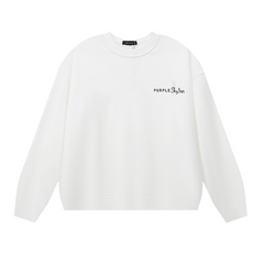 Purple Men's Long-Sleeve T-shirt Sweatshirt 1150