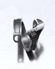 Vintage Distressed Wrench Ring