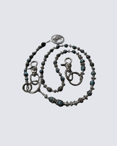 Handmade Turquoise Beaded Jean Chain