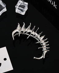 Spine Bone-Inspired Non-Pierced Ear Cuff