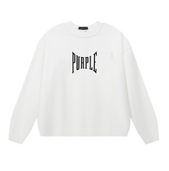 Purple Men's Long-Sleeve T-shirt Sweatshirt 1156