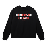 Purple Men's Long-Sleeve T-shirt Sweatshirt 1132