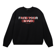 Purple Men's Long-Sleeve T-shirt Sweatshirt 1132