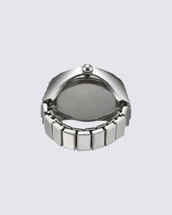 Punk-Inspired Quartz Watch Ring