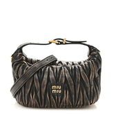 Nappa Matelasse Pouch Sand Coffee