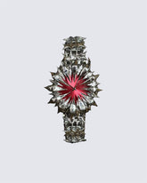 Handmade Irregular Vampire Dragon Scale Spike Soldered Watch