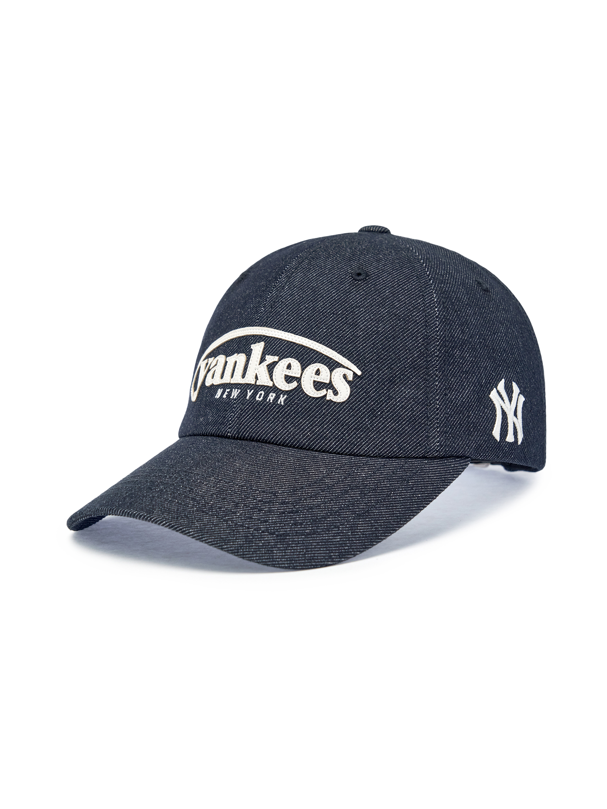 Vintage Denim Curve Logo Unstructured Ballcap