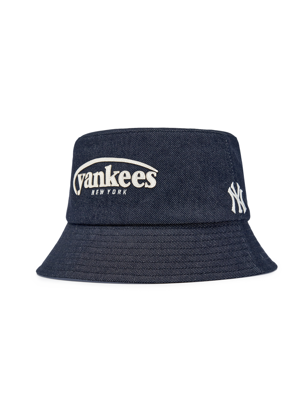 Vintage Denim Curve Logo Bucket Hat
