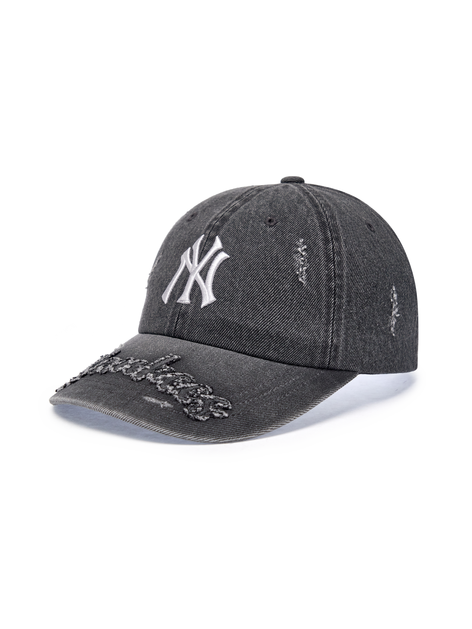 Vintage Destroyed Denim Unstructured Ballcap
