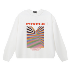 Purple Men's Long-Sleeve T-shirt Sweatshirt 1127