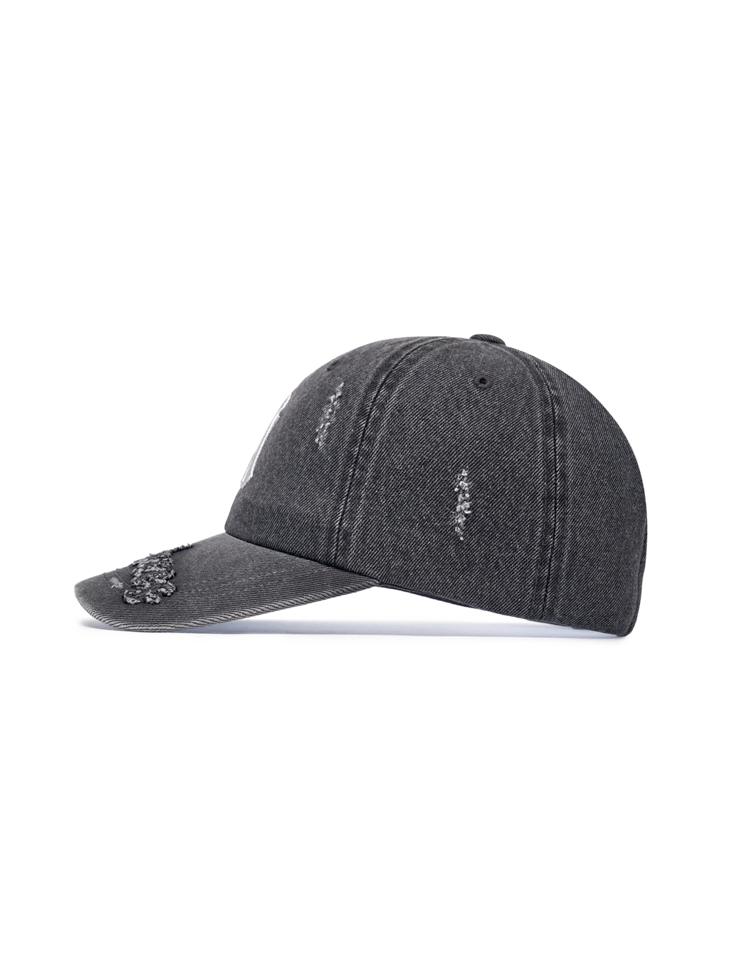 Vintage Destroyed Denim Unstructured Ballcap