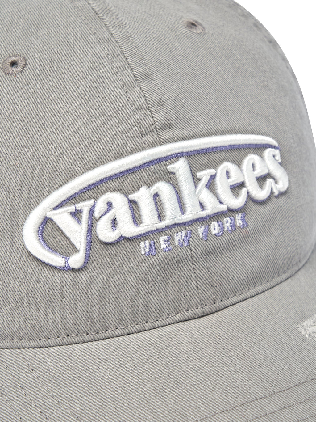 Vintage Damage Curve Logo Unstructured Ballcap