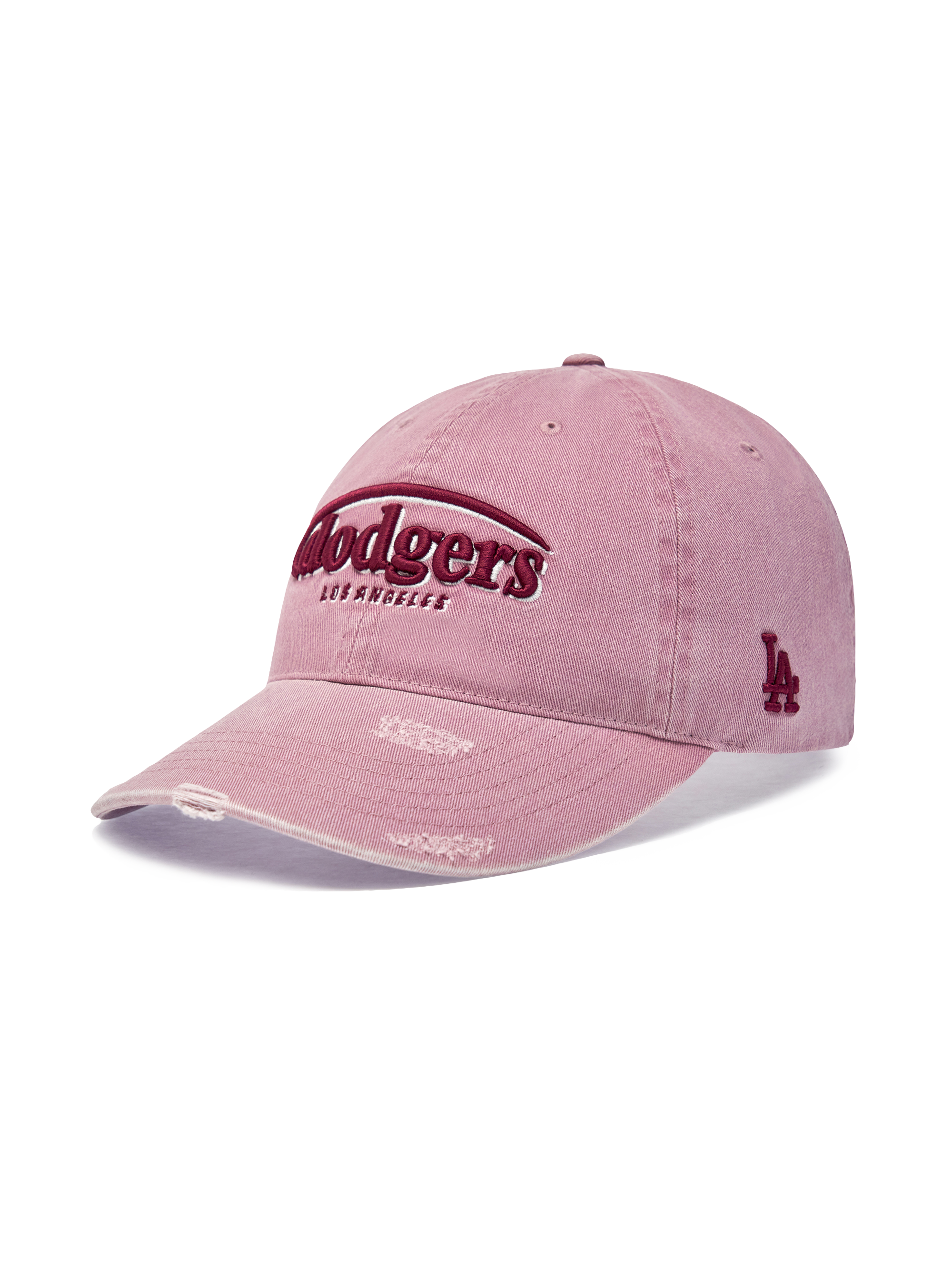 Vintage Demage Curve Logo Unstructured Ballcap
