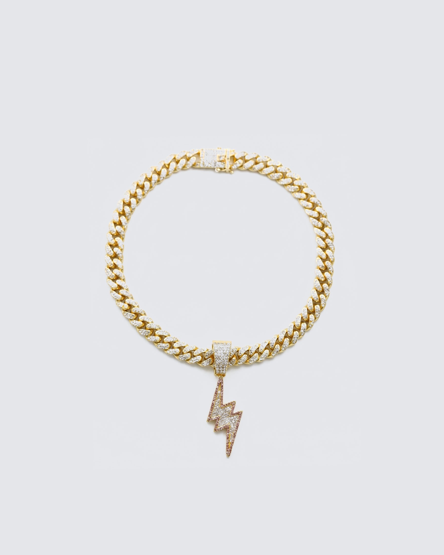 LIGHTNING Series | Pendant Cuban Chain Necklace