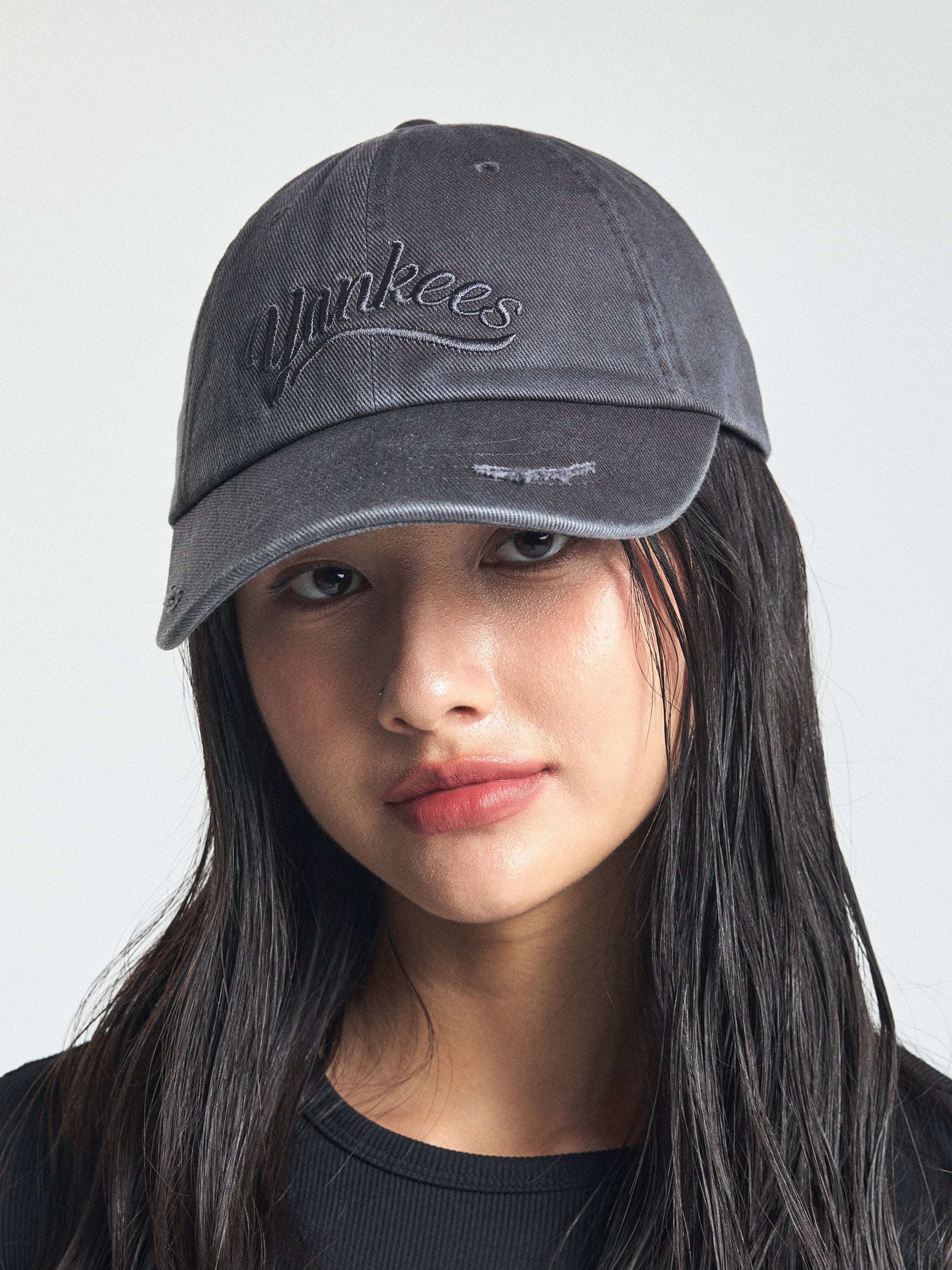 Varsity Vintage Cursive Tone-on-tone Unstructured Ball Cap