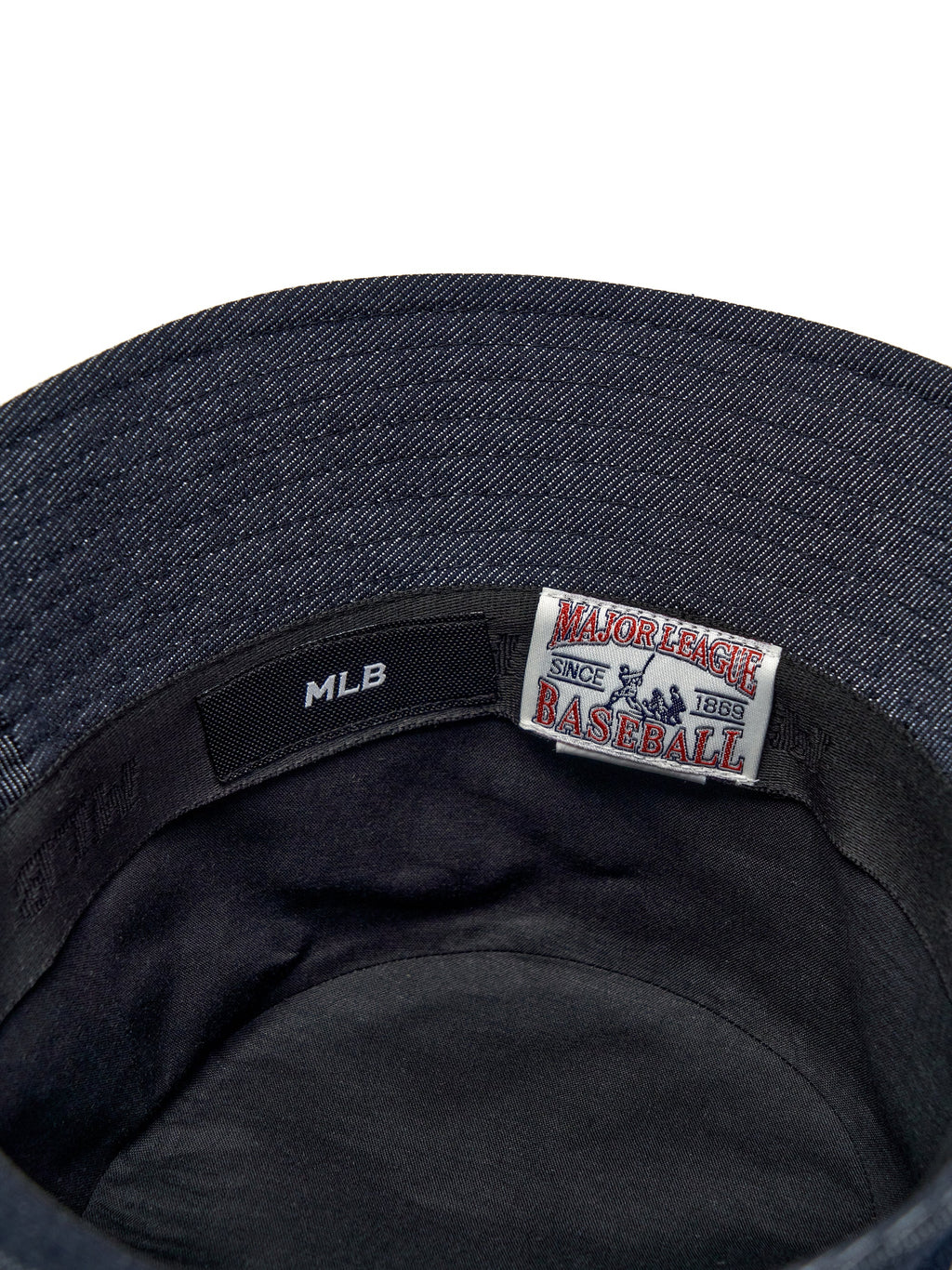 Vintage Denim Curve Logo Bucket Hat