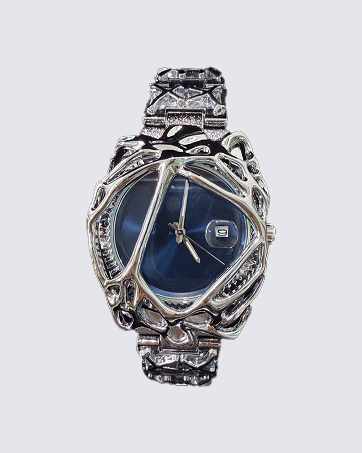 Y2K Abstract Metal Frame Watch
