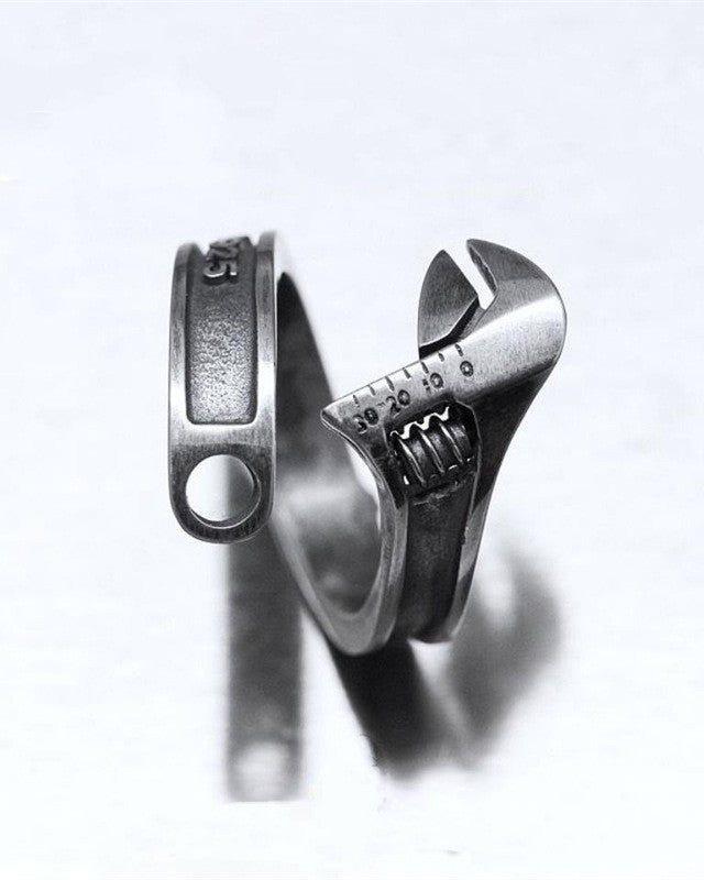 Vintage Distressed Wrench Ring