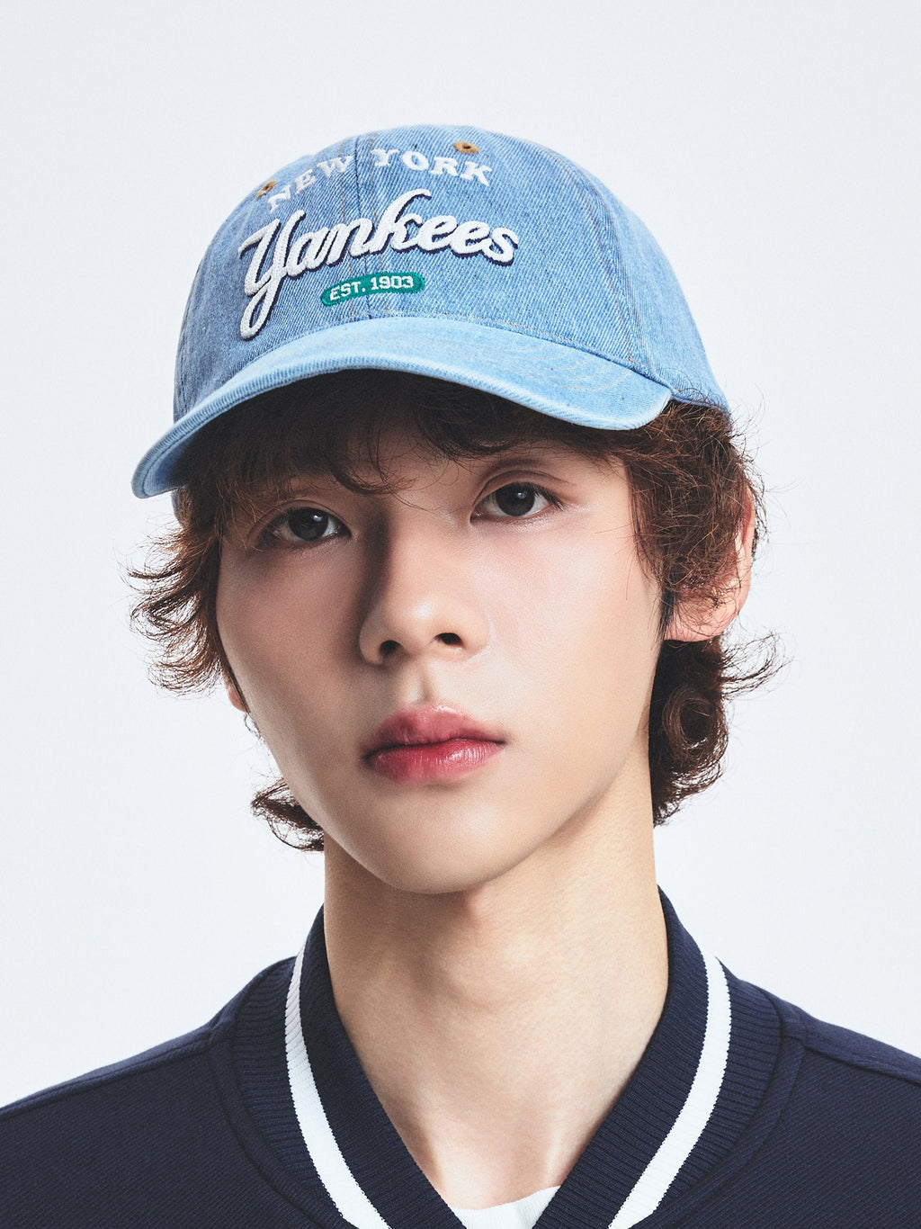 Color Denim Unstructured Ball Cap