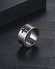 Vintage Cross Open Ring
