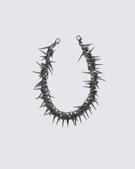 Punk Hip-Hop Spike Metal Chain