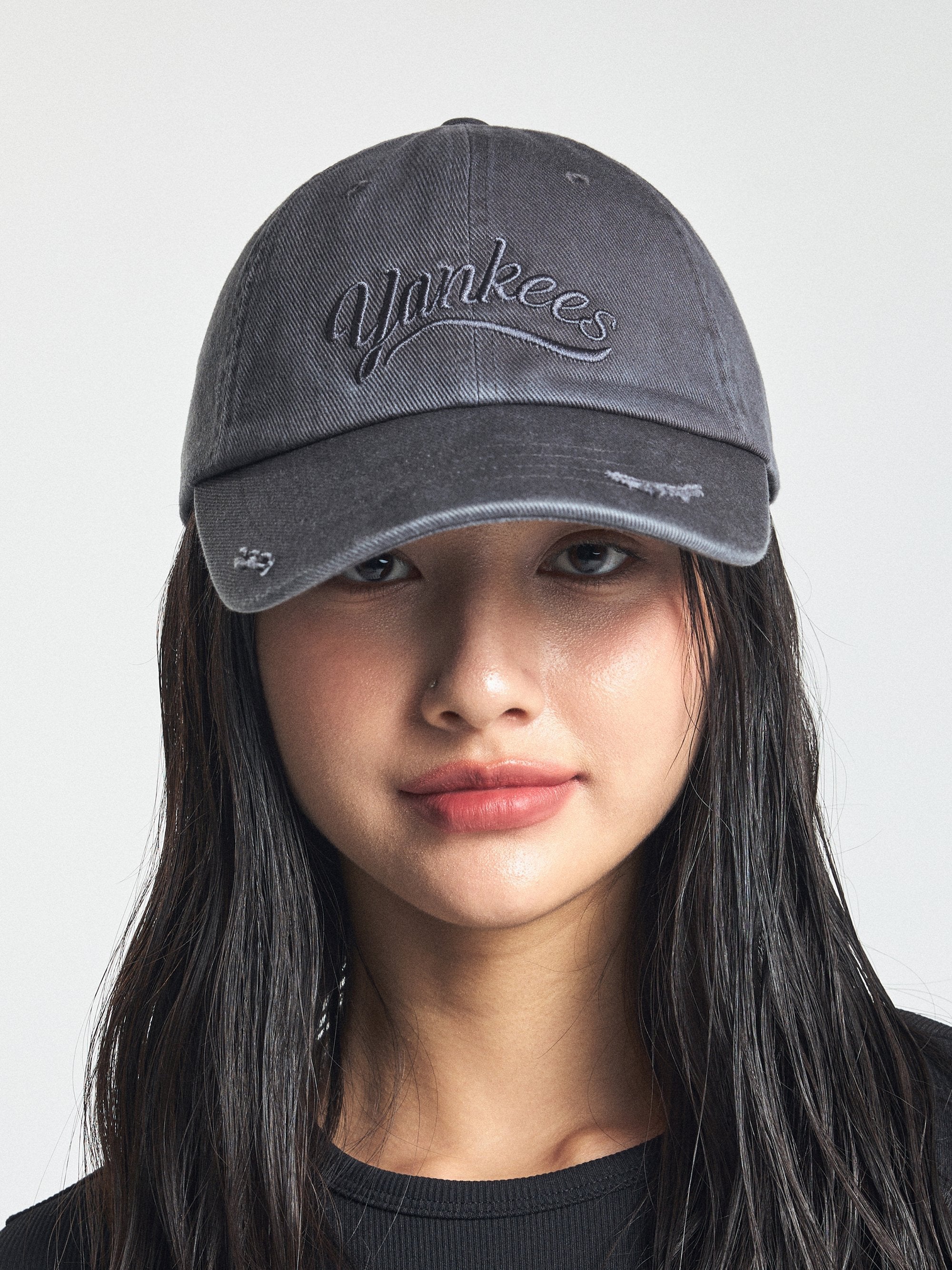 Varsity Vintage Cursive Tone-on-tone Unstructured Ball Cap