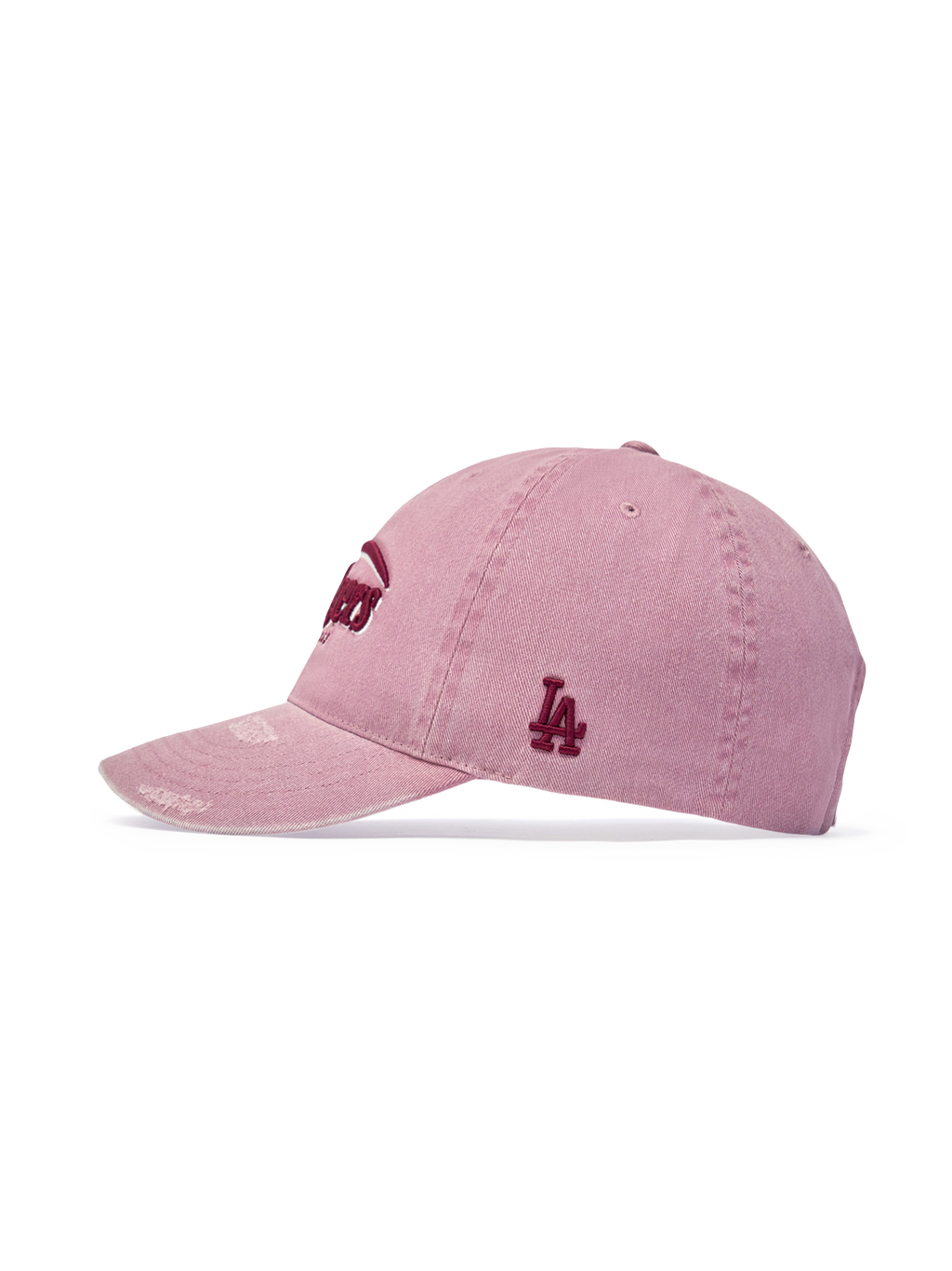 Vintage Demage Curve Logo Unstructured Ballcap