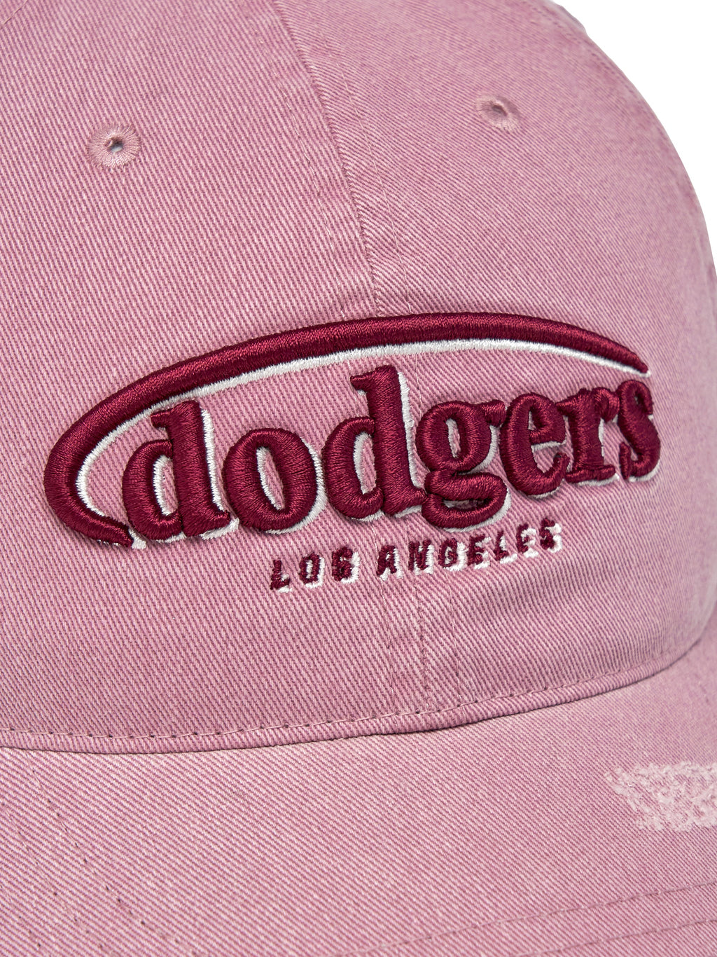 Vintage Demage Curve Logo Unstructured Ballcap
