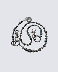 Handmade Turquoise Beaded Jean Chain