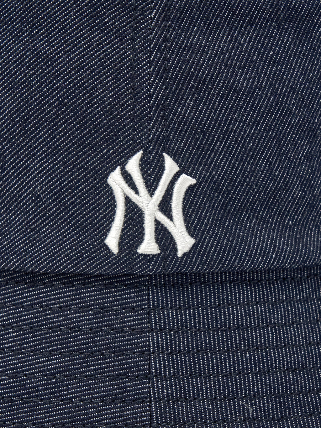 Vintage Denim Curve Logo Bucket Hat