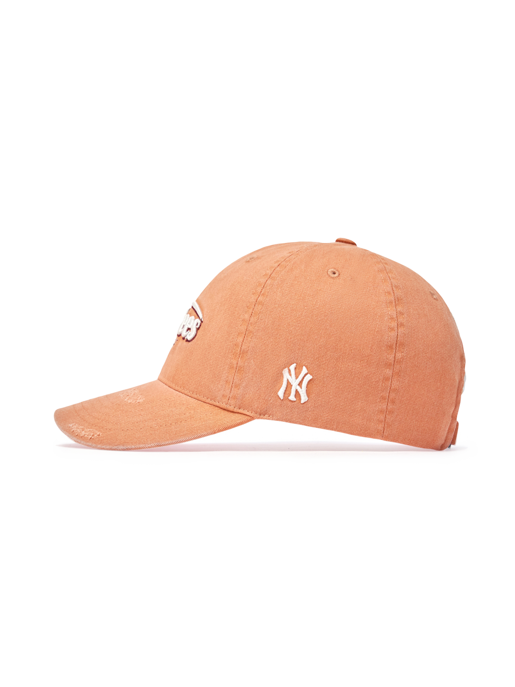 Vintage Demage Curve Logo Unstructured Ballcap