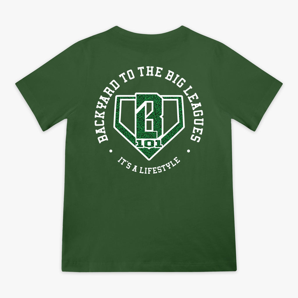 Backyard To Big League Youth Tee - Green