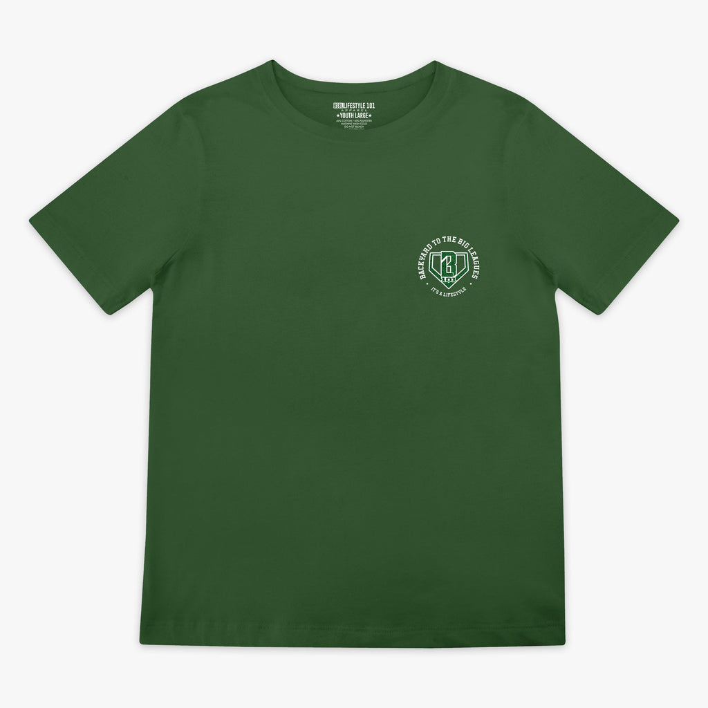 Backyard To Big League Youth Tee - Green