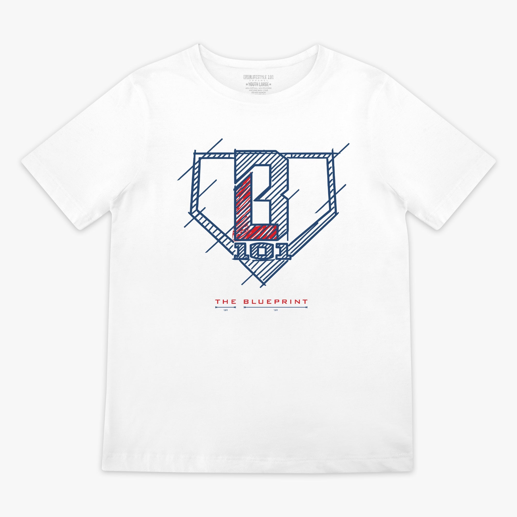 Blueprint BL Youth Tee - White