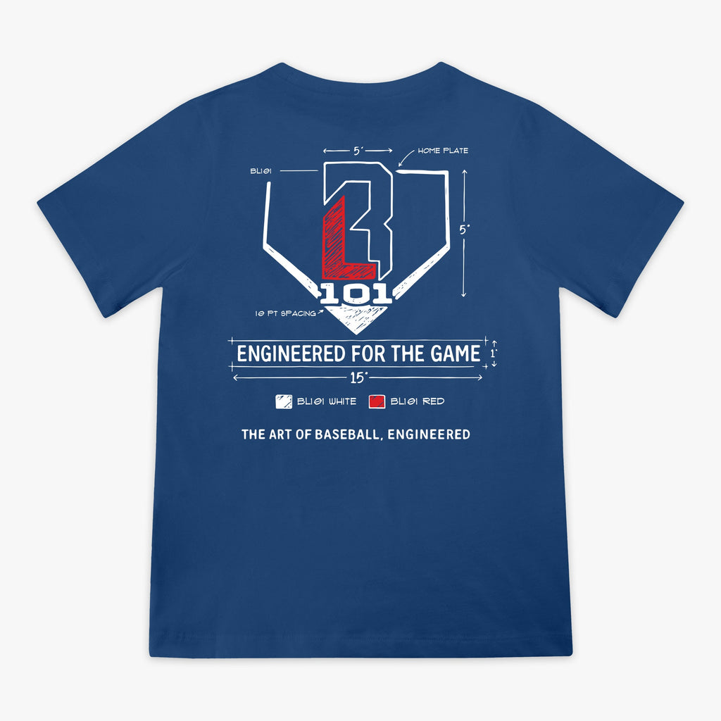 Engineered For The Game Youth Tee - Blue