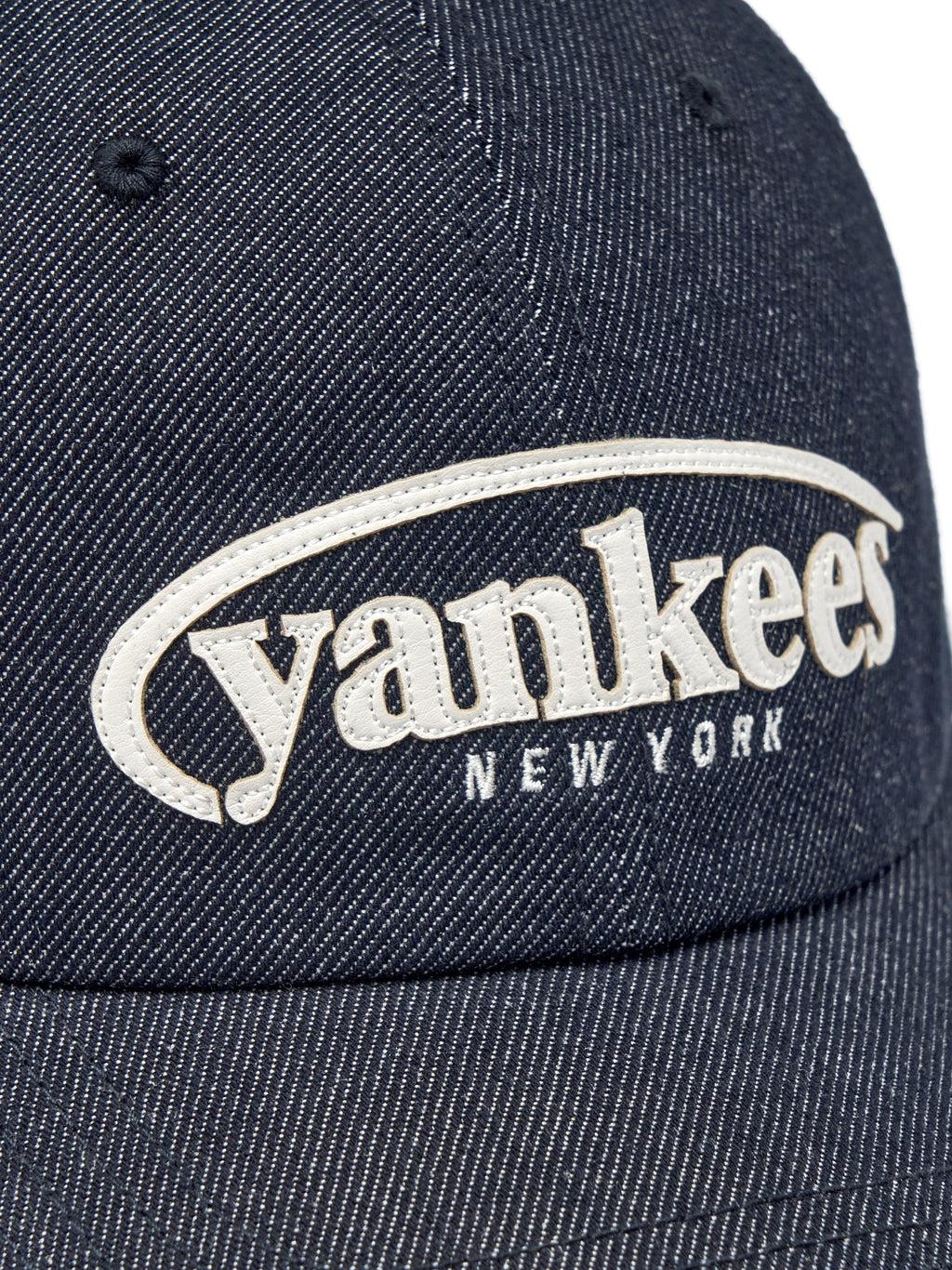 Vintage Denim Curve Logo Unstructured Ballcap