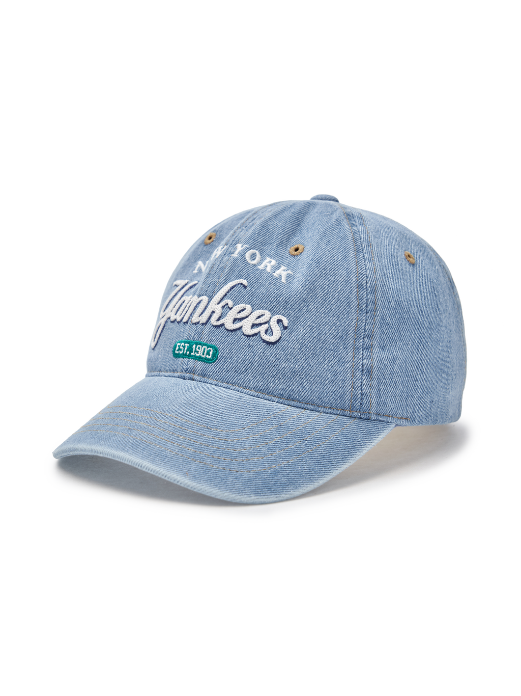 Color Denim Unstructured Ball Cap