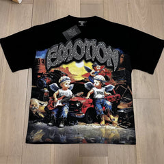 Mixed EMOTION Angel Rock Car Graphic Tee
