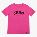 Upside Down Baseball Youth Tee - Pink