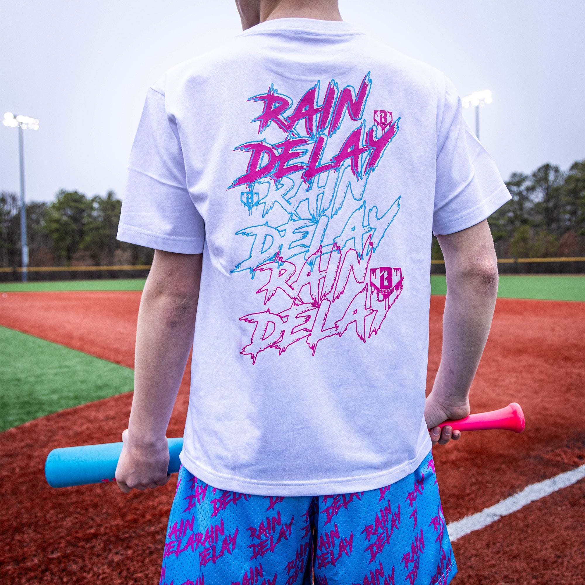Rain Delay Youth Tee - Cotton Candy