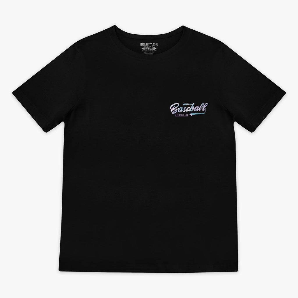 Realtree Established Youth Tee - Black/Aspect-Lavender