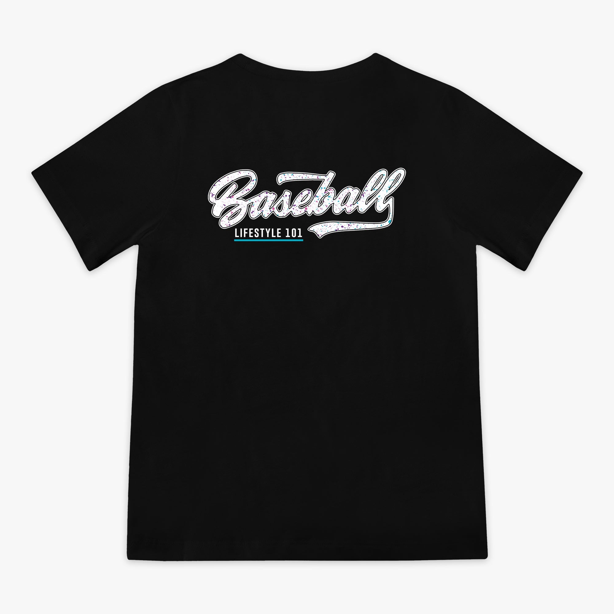 Splatter Youth Tee - Black/White