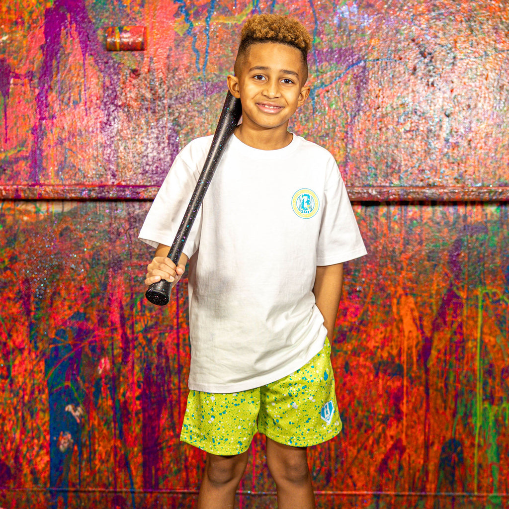Splatter Established Youth Tee - White
