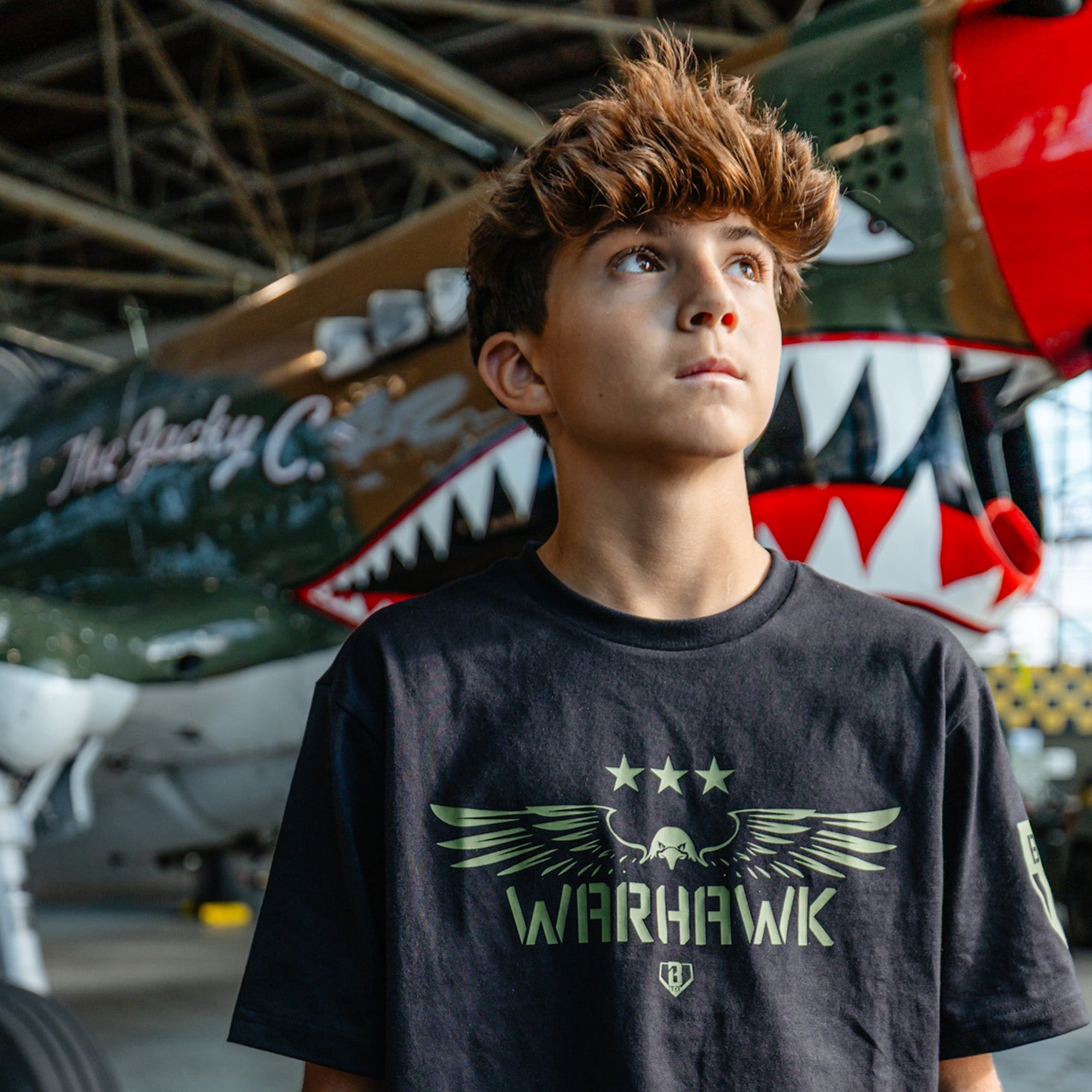 Warhawk Youth Tee - BL Black