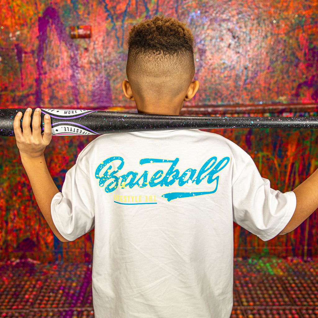 Splatter Established Youth Tee - White